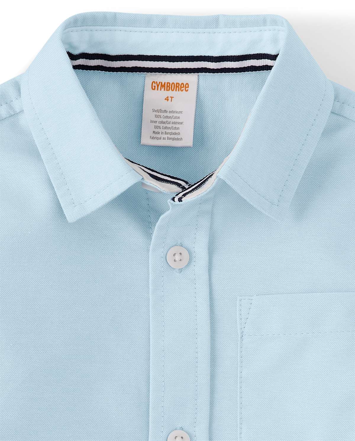 Детские рубашки Gymboree Boys Stain And Wrinkle-Resistant Oxford Button Down Shirt - Uniform — фото 2