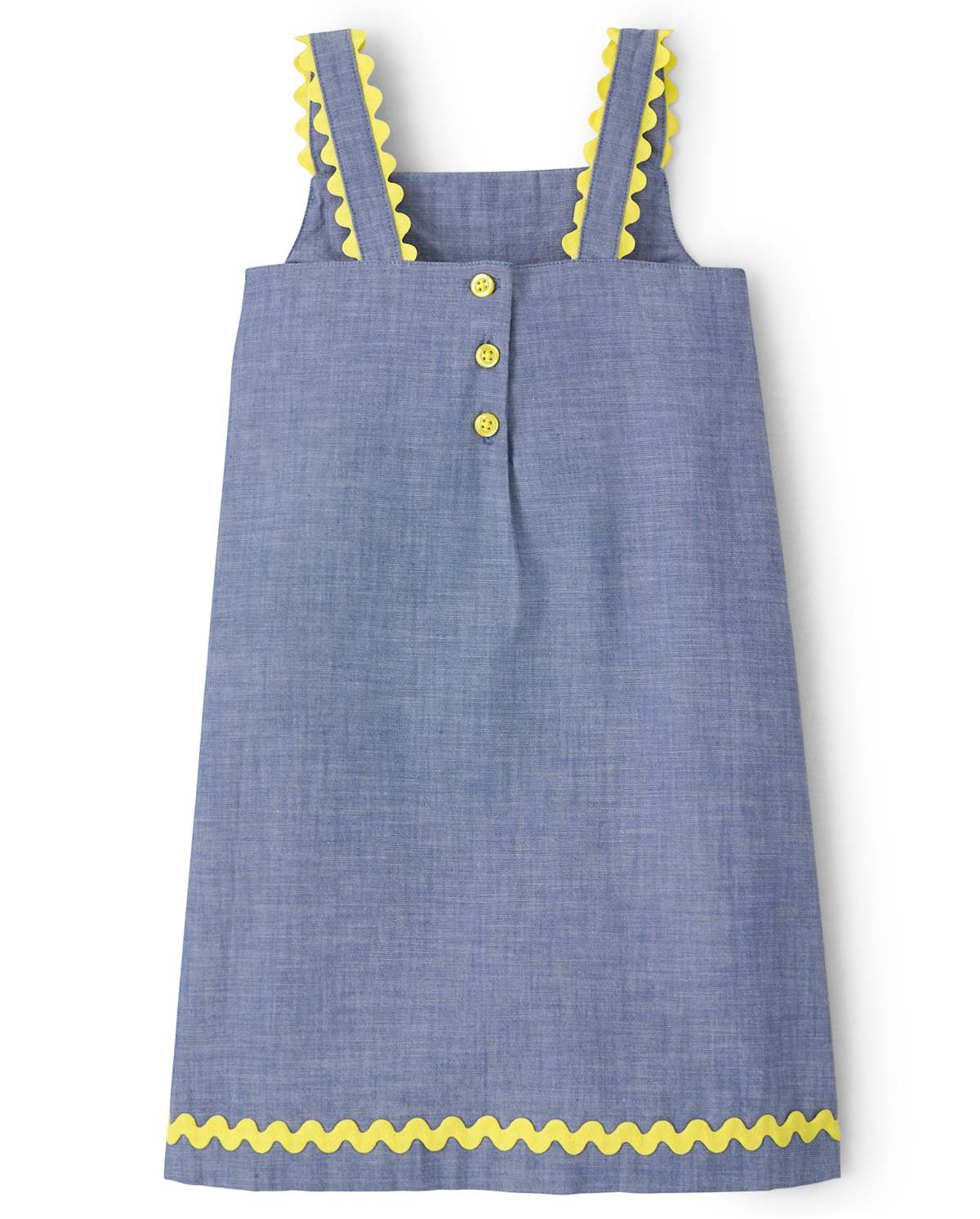 Детские платья Gymboree Girls Embrodiered Lemon Chambray Dress - Citrus & Sunshine — фото 3