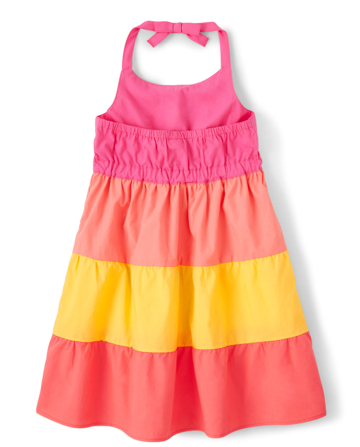 Детские платья Gymboree Girls Colorblock Tiered Dress - Pineapple Punch — фото 2