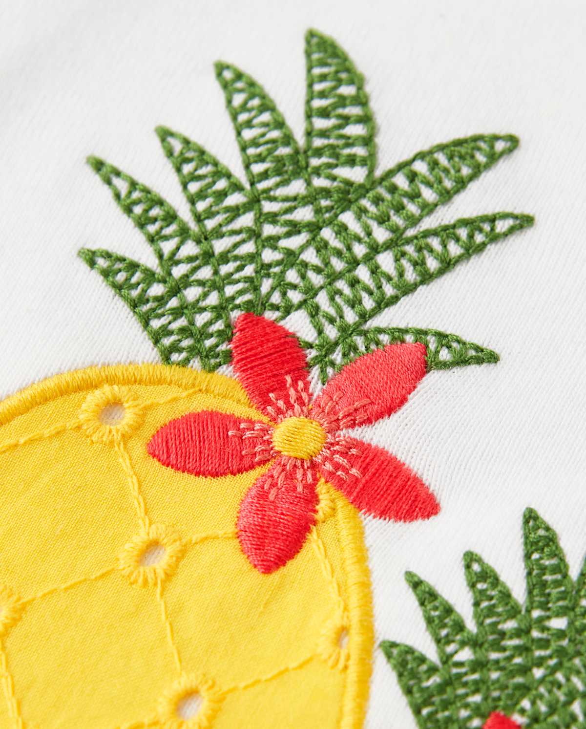 Детские топы Gymboree Girls Embroidered Flutter Top - Pineapple Punch