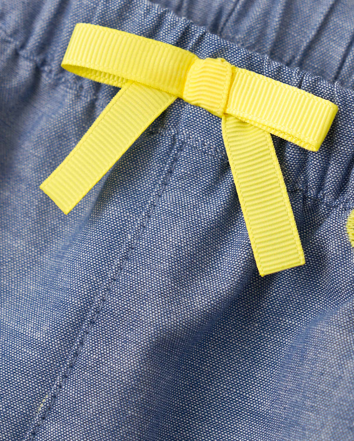 Детские шорты Gymboree Girls Embroidered Lemon Chambray Shorts - Citrus & Sunshine