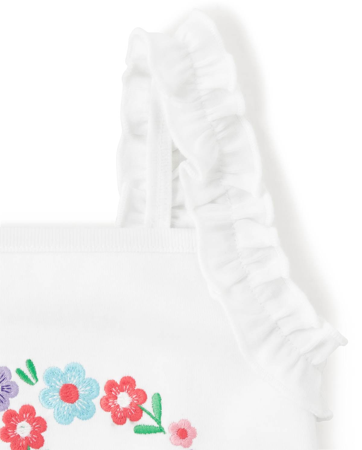 Детские топы Gymboree Girls Embroidered Peace Ruffle Top - Music Festival — фото 2