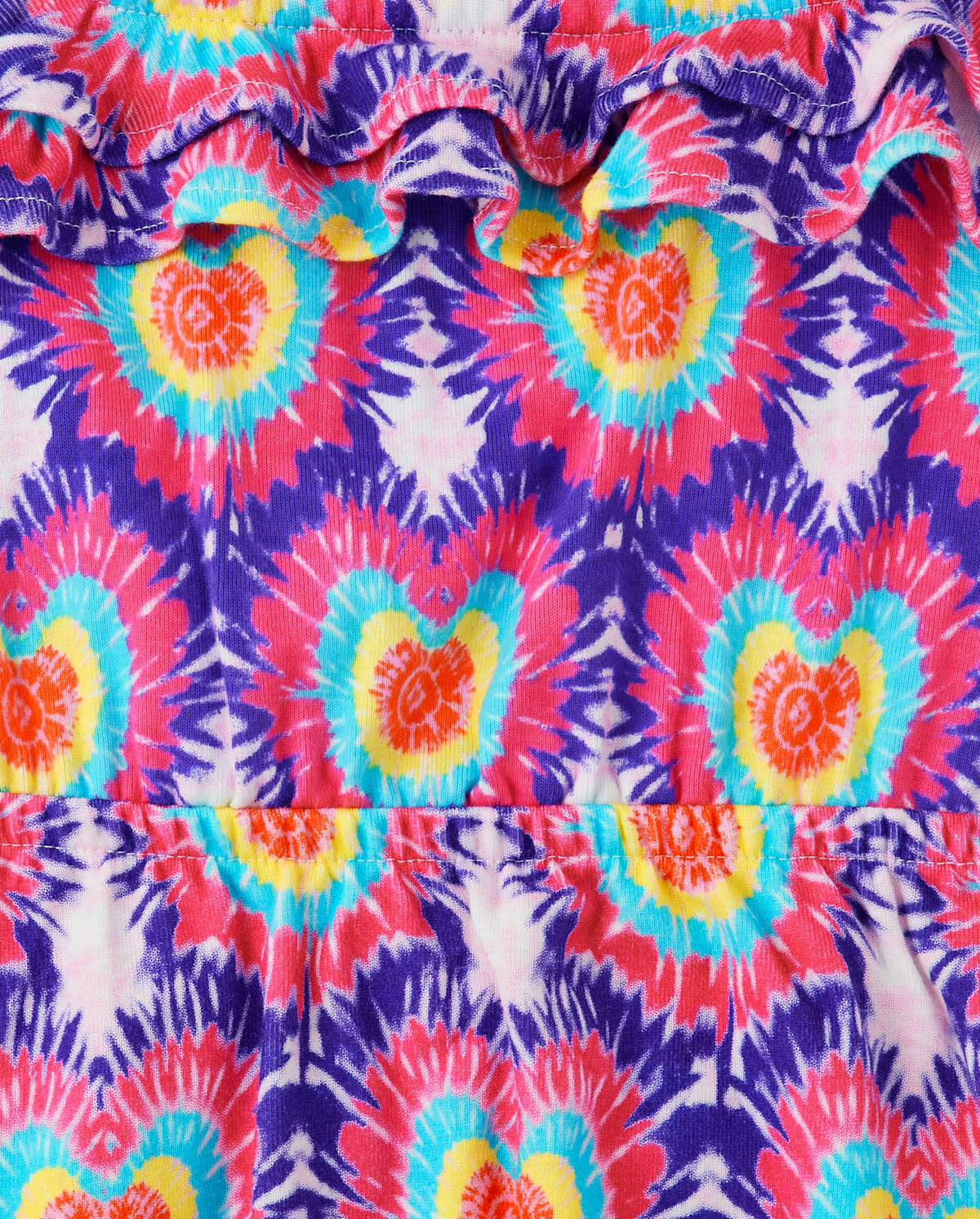 Детские платья Gymboree Girls Tie Dye Heart Ruffle Dress - Music Festival — фото 2