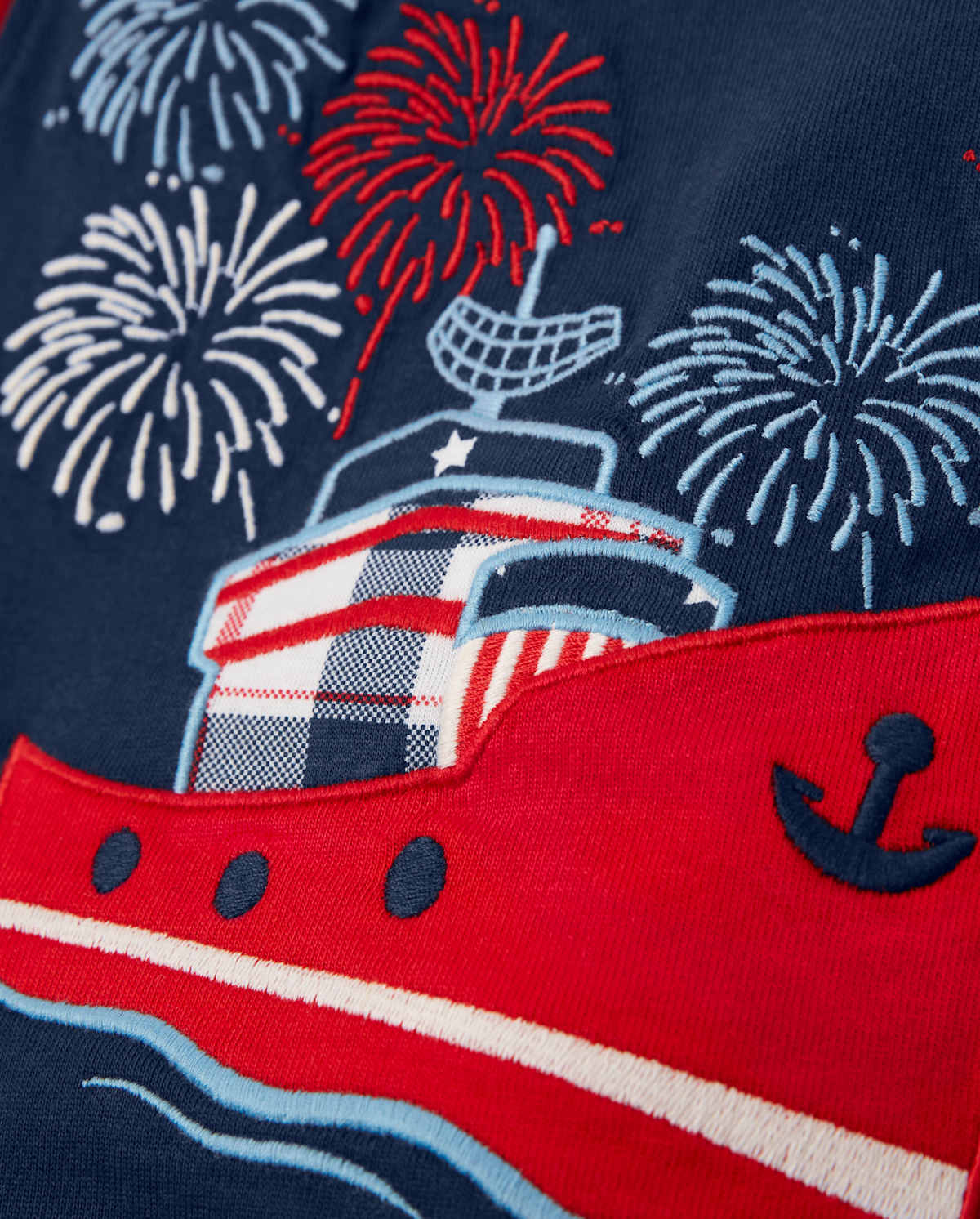 Детские топы Gymboree Boys Embroidered Ship Tank Top - American Cutie