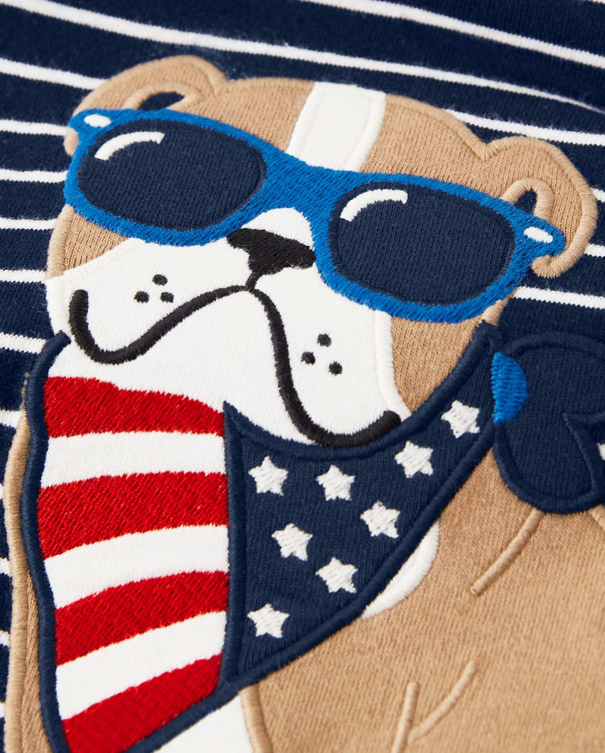 Детские топы Gymboree Boys Embroidered Dog Striped Top - American Cutie
