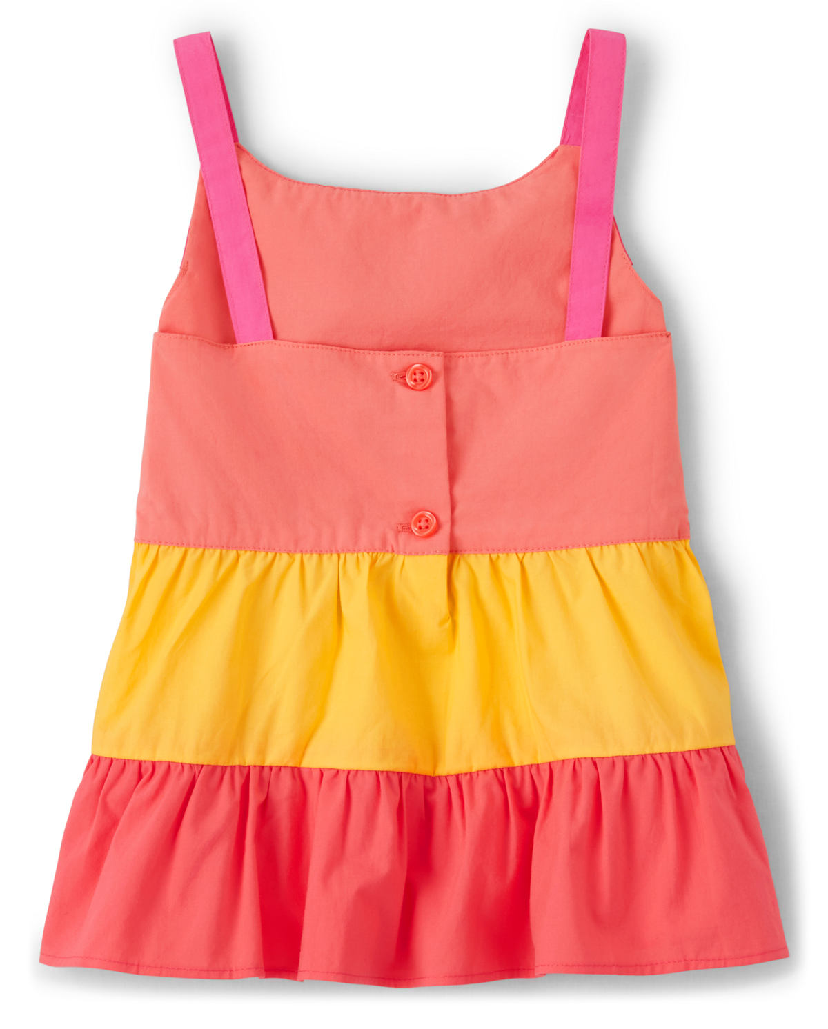 Детские топы Gymboree Girls Colorblock Tiered Top - Pineapple Punch — фото 2