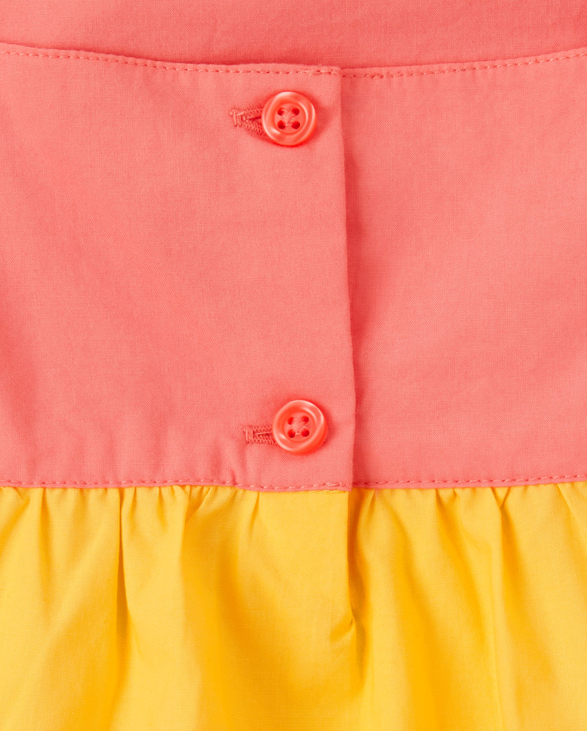 Детские топы Gymboree Girls Colorblock Tiered Top - Pineapple Punch — фото 3