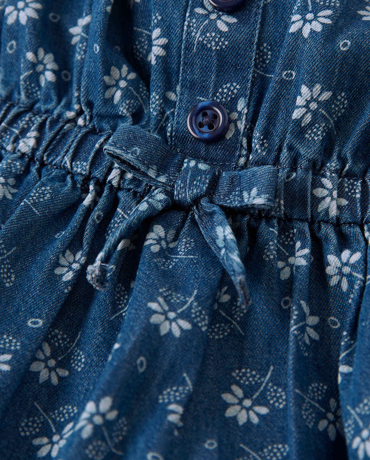 Детские платья Gymboree Girls Floral Chambray Dress - Blue Skies