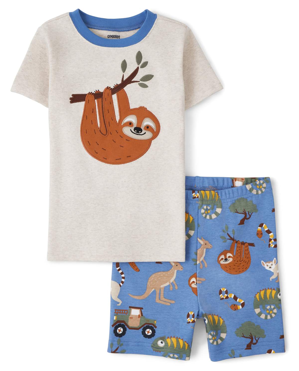 Детские пижамы Gymboree Boys Sloth Snug Fit Cotton Pajamas - Gymmies