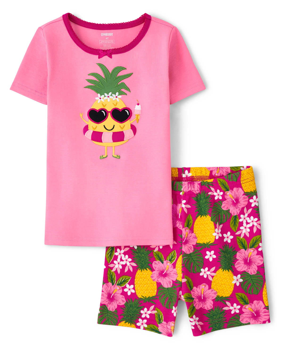 Детские пижамы Gymboree Girls Pineapple Snug Fit Cotton Pajamas - Gymmies