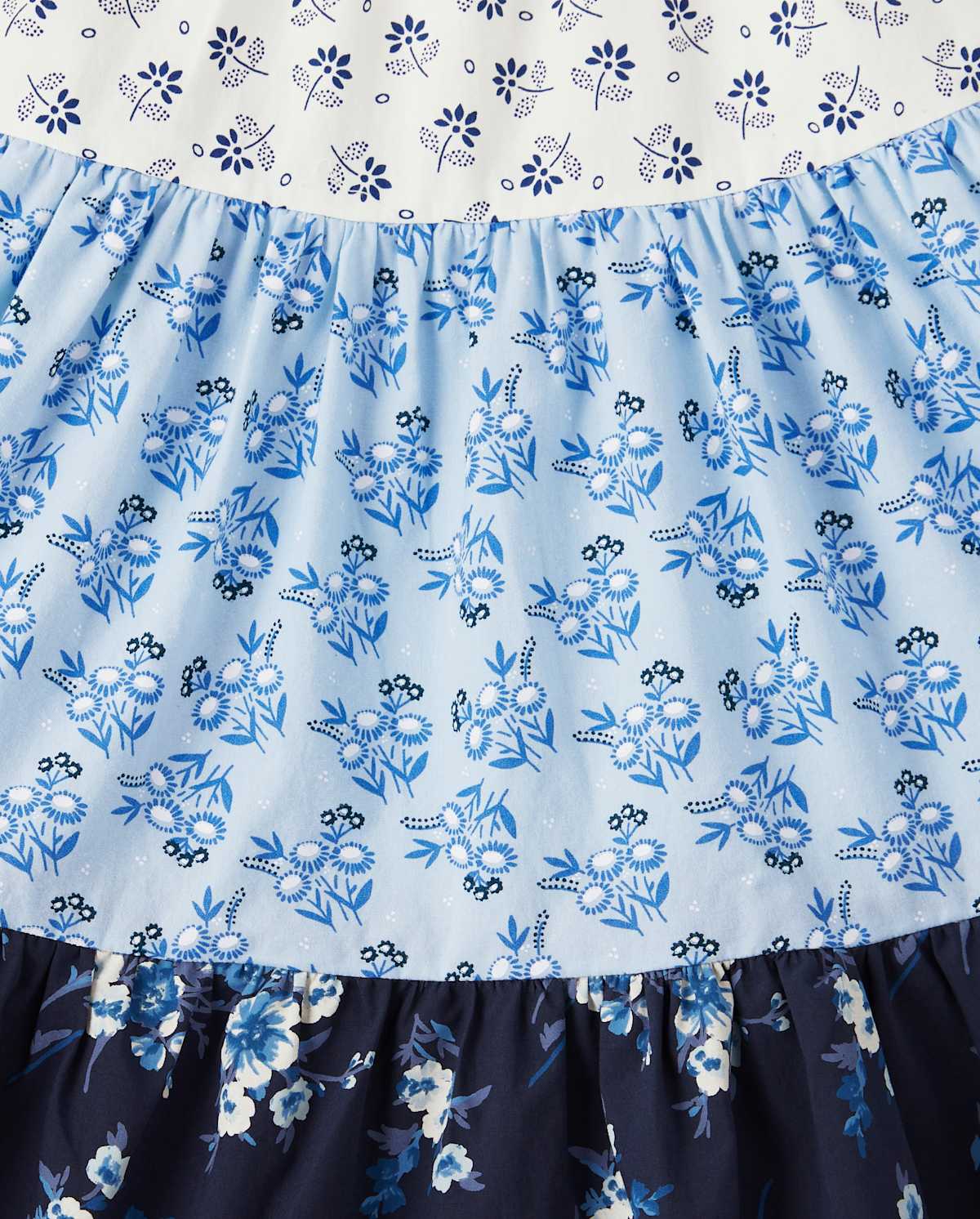 Детские платья Gymboree Girls Floral Tiered Dress - Blue Skies
