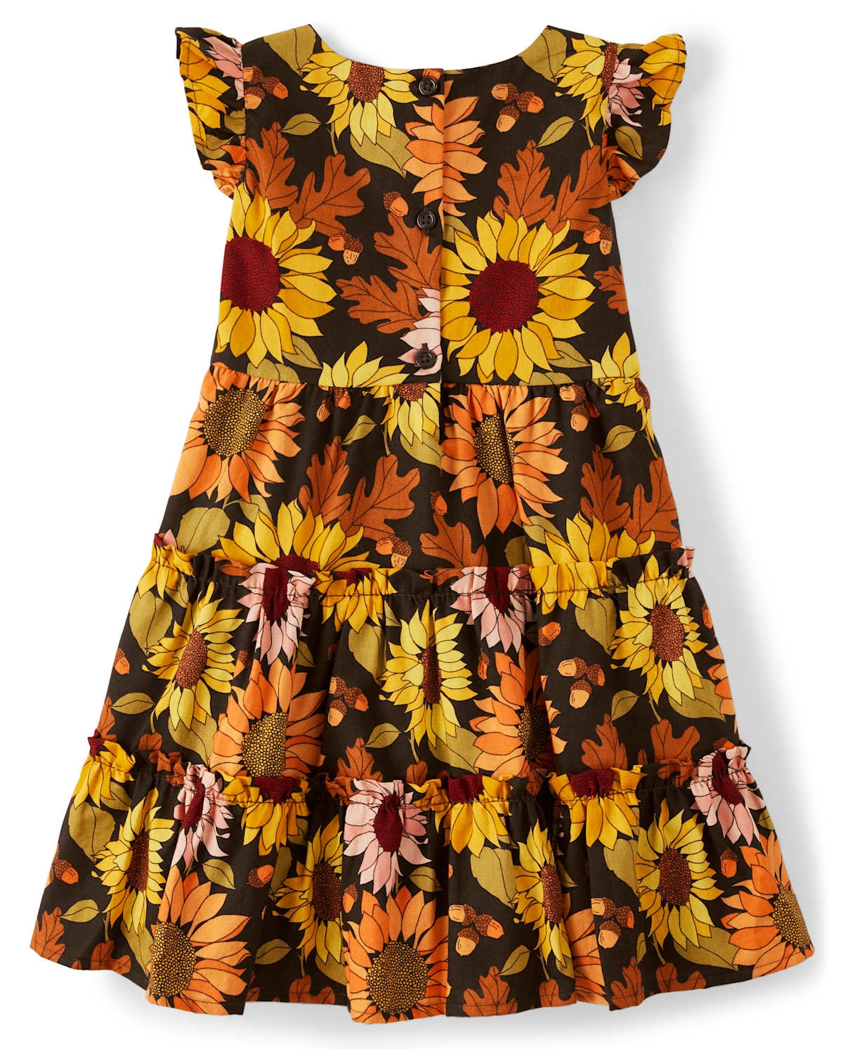 Детские платья Gymboree Girls Tiered Sunflower Dress - Autumn Harvest — фото 3