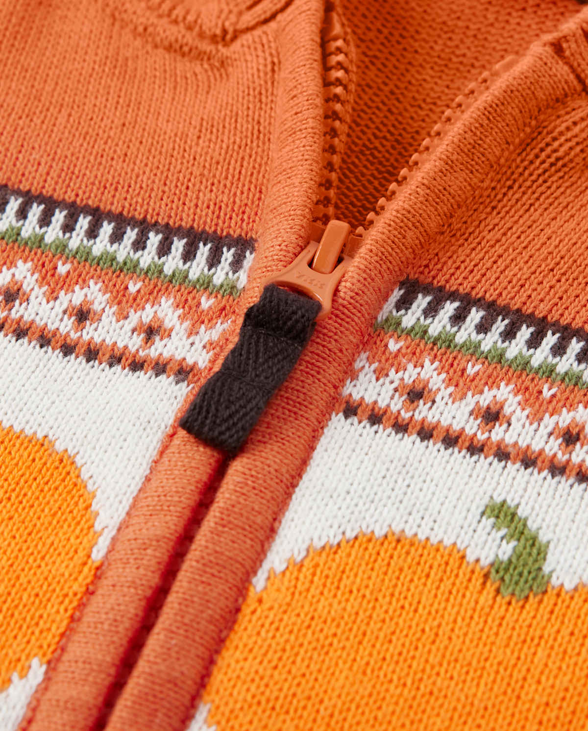 Детские худи Gymboree Kids Pumpkin Fairisle Zip Up - Perfect Pumpkin