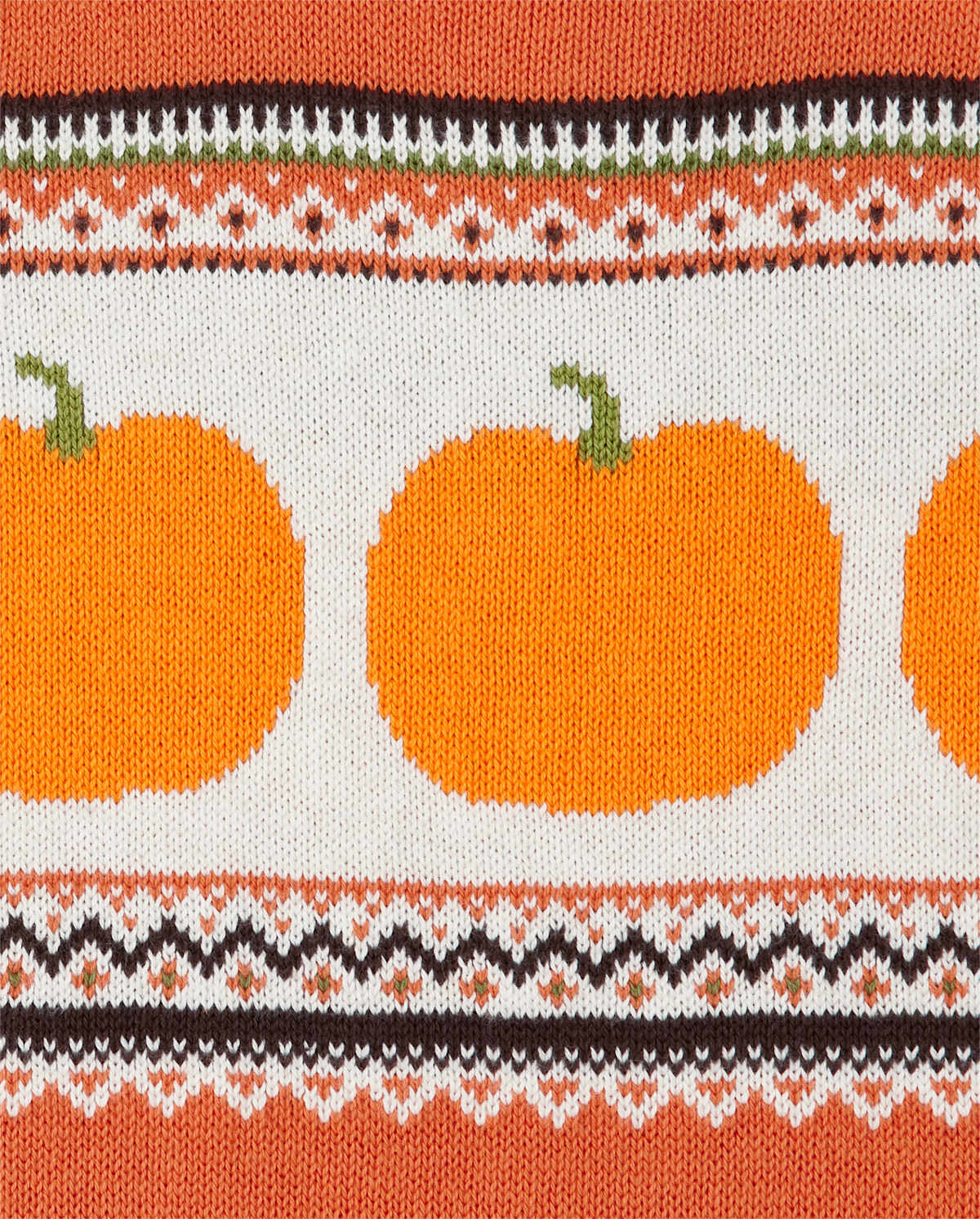 Детские худи Gymboree Kids Pumpkin Fairisle Zip Up - Perfect Pumpkin — фото 2
