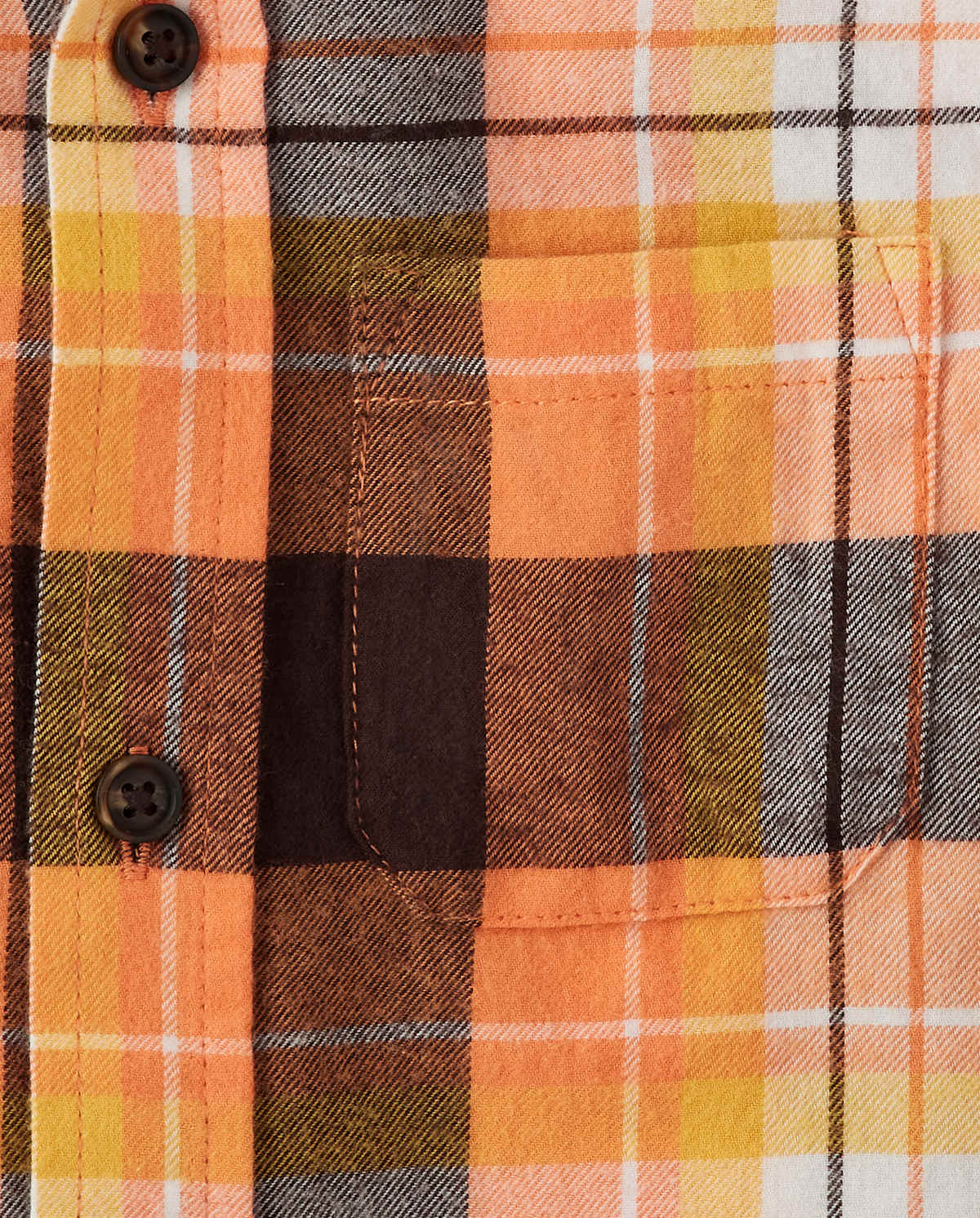 Детские рубашки Gymboree Boys Plaid Button Up Shirt - Perfect Pumpkin — фото 2