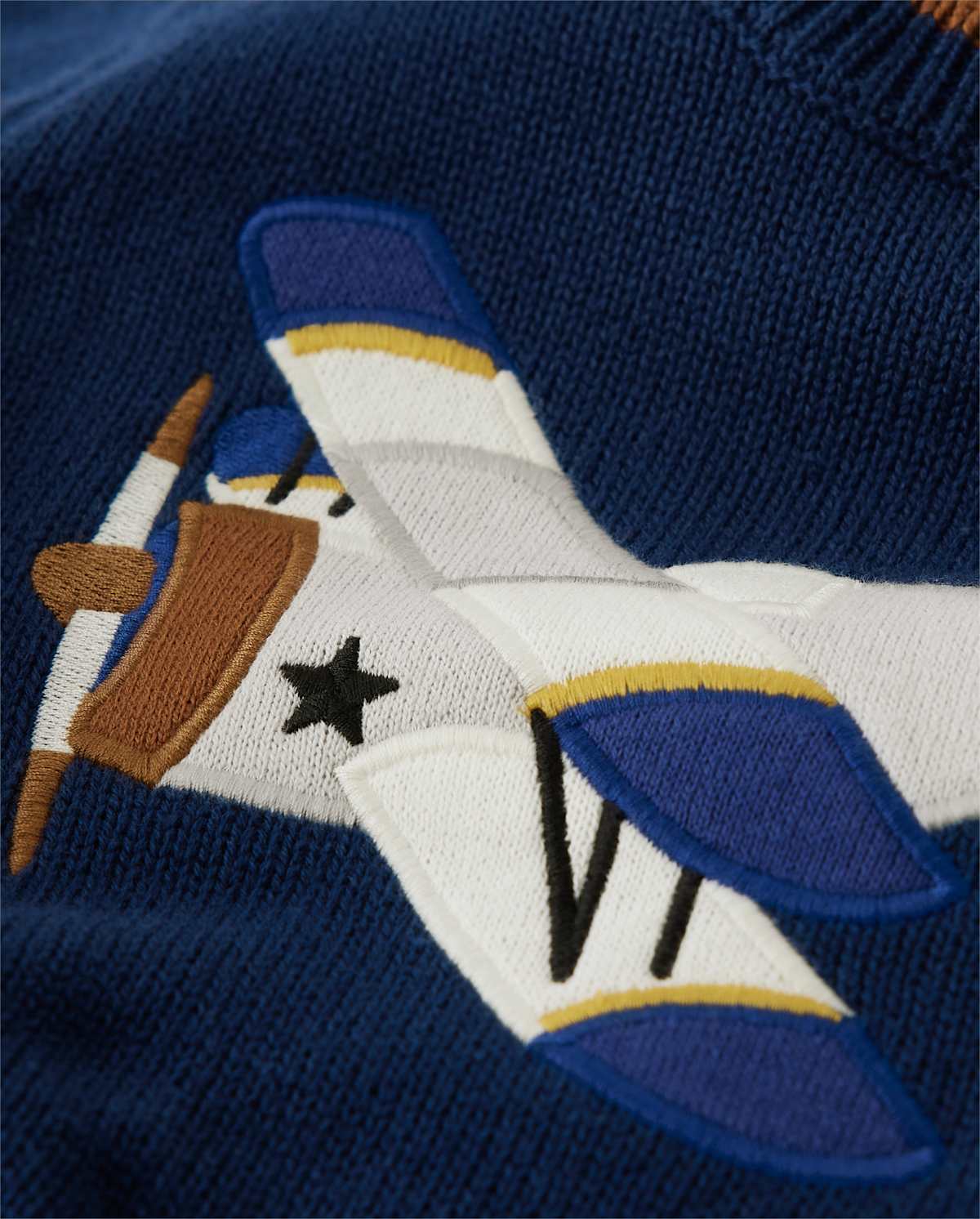 Детские свитеры Gymboree Boys Embroidered Airplane Sweater - Aviator School