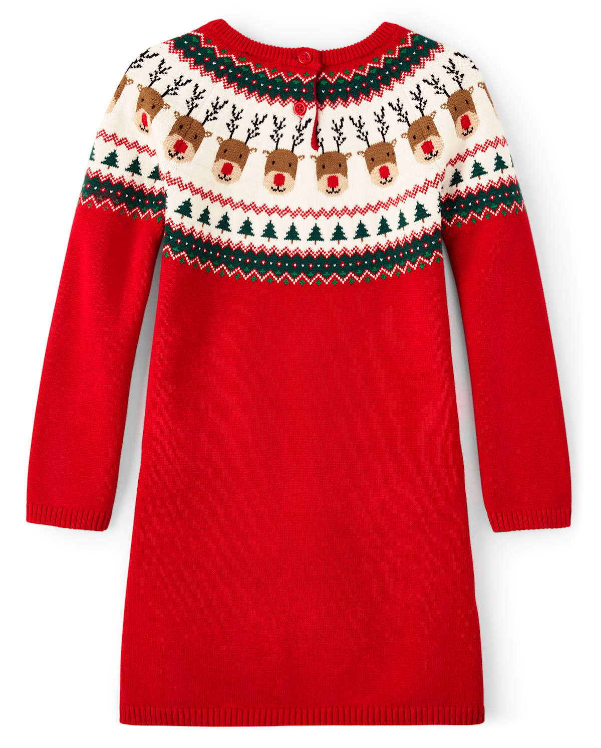 Детские платья Gymboree Girls Reindeer Fairisle Dress - Holiday Express — фото 2