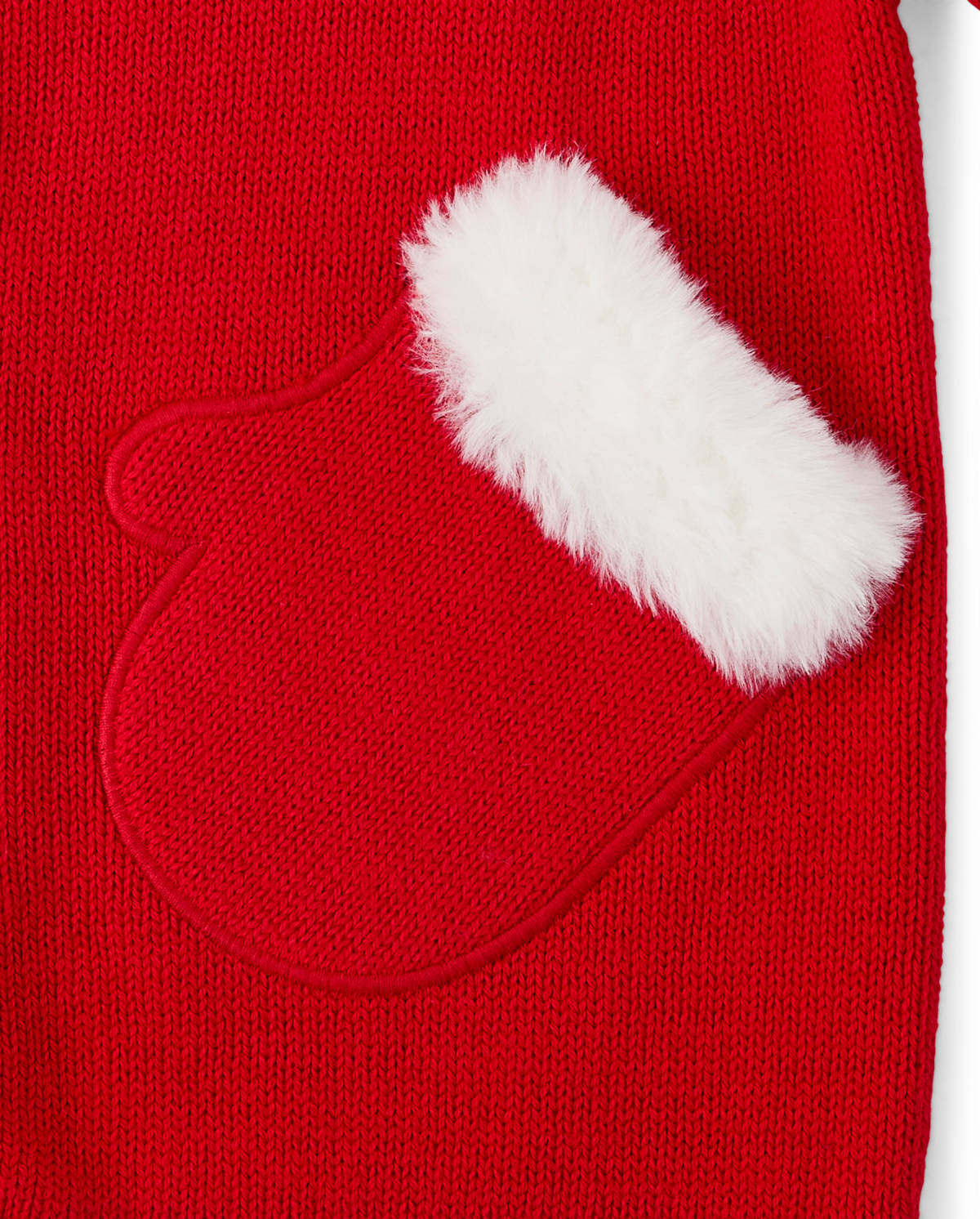 Детские перчатки Gymboree Girls Applique Mittens Hoodie - Holiday Express — фото 2