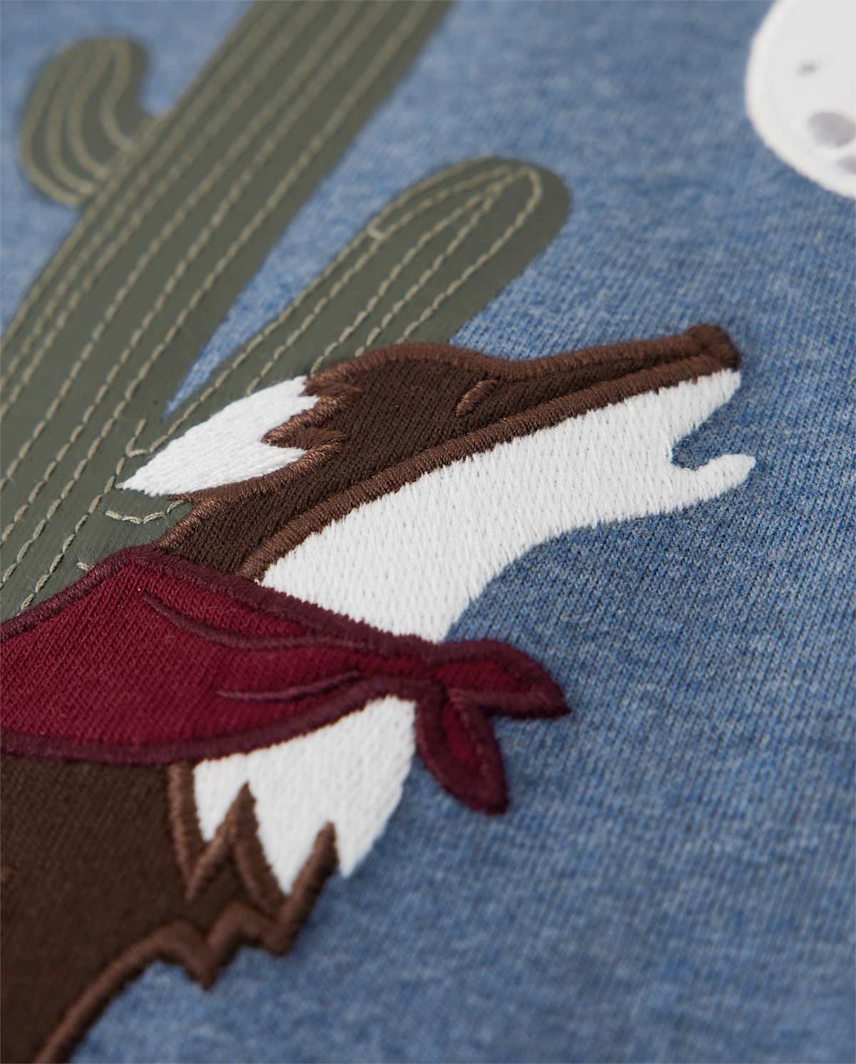 Детские топы Gymboree Boys Embroidered Wolf Top - County Fair