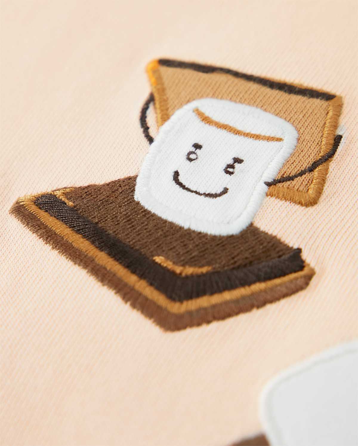 Детские топы Gymboree Boys Embroidered S'more Raglan Top - S'more Fun