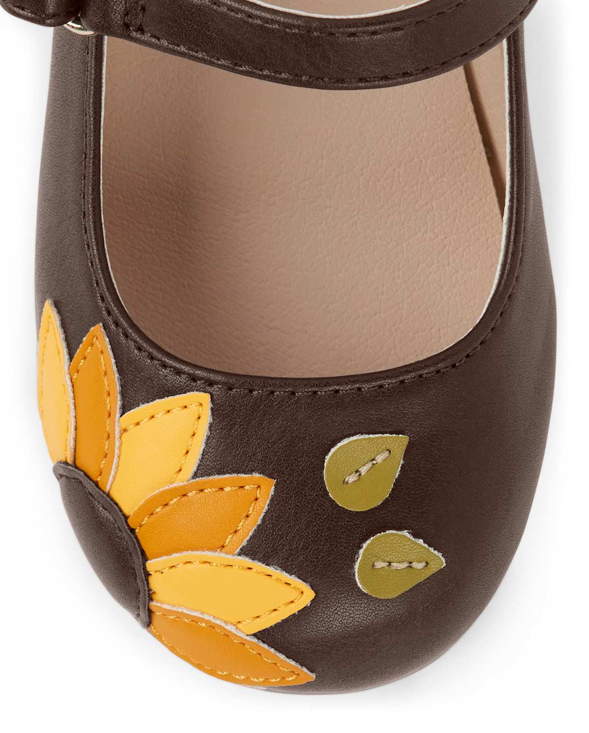 Gymboree Girls Applique Sunflower Mary Janes - Autumn Harvest — фото 4