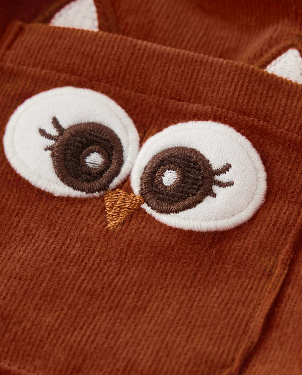 Gymboree Girls Owl Corduroy Romper - Autumn Harvest