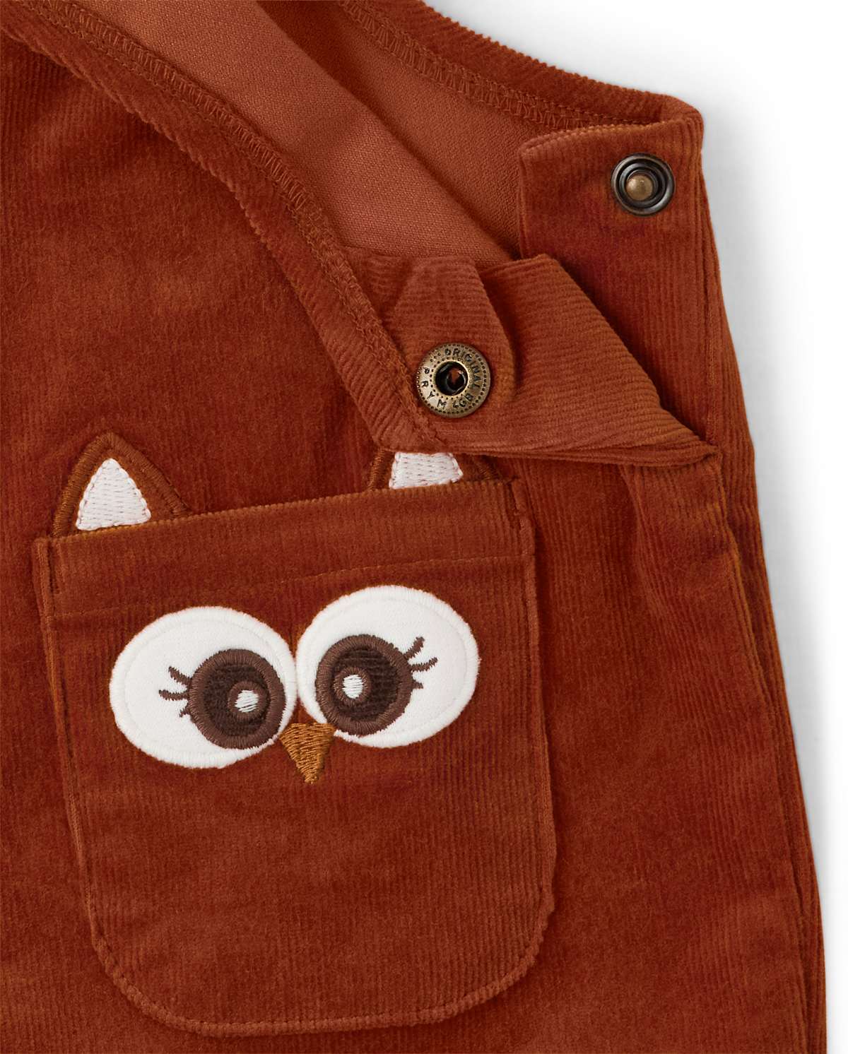 Gymboree Girls Owl Corduroy Romper - Autumn Harvest — фото 3
