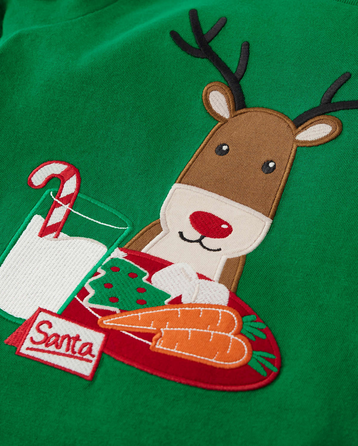Детские топы Gymboree Boys Embroidered Reindeer Layered Top - Holiday Express