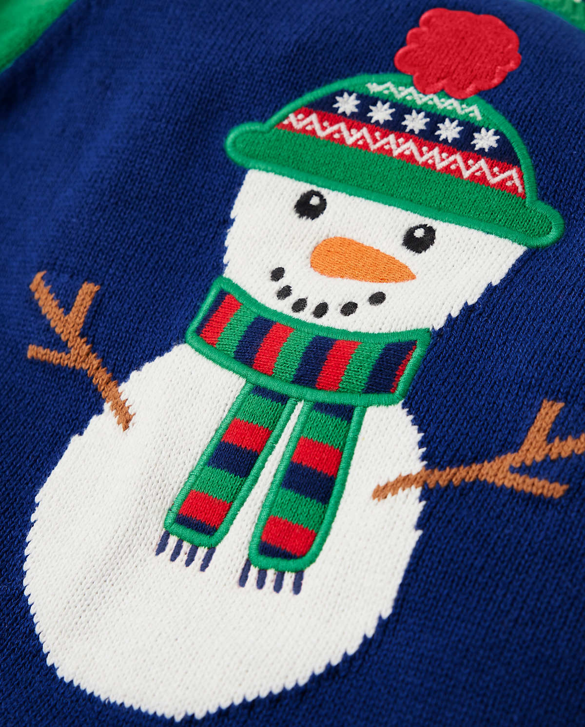 Детские свитеры Gymboree Boys Snowman Raglan Sweater - Holiday Express