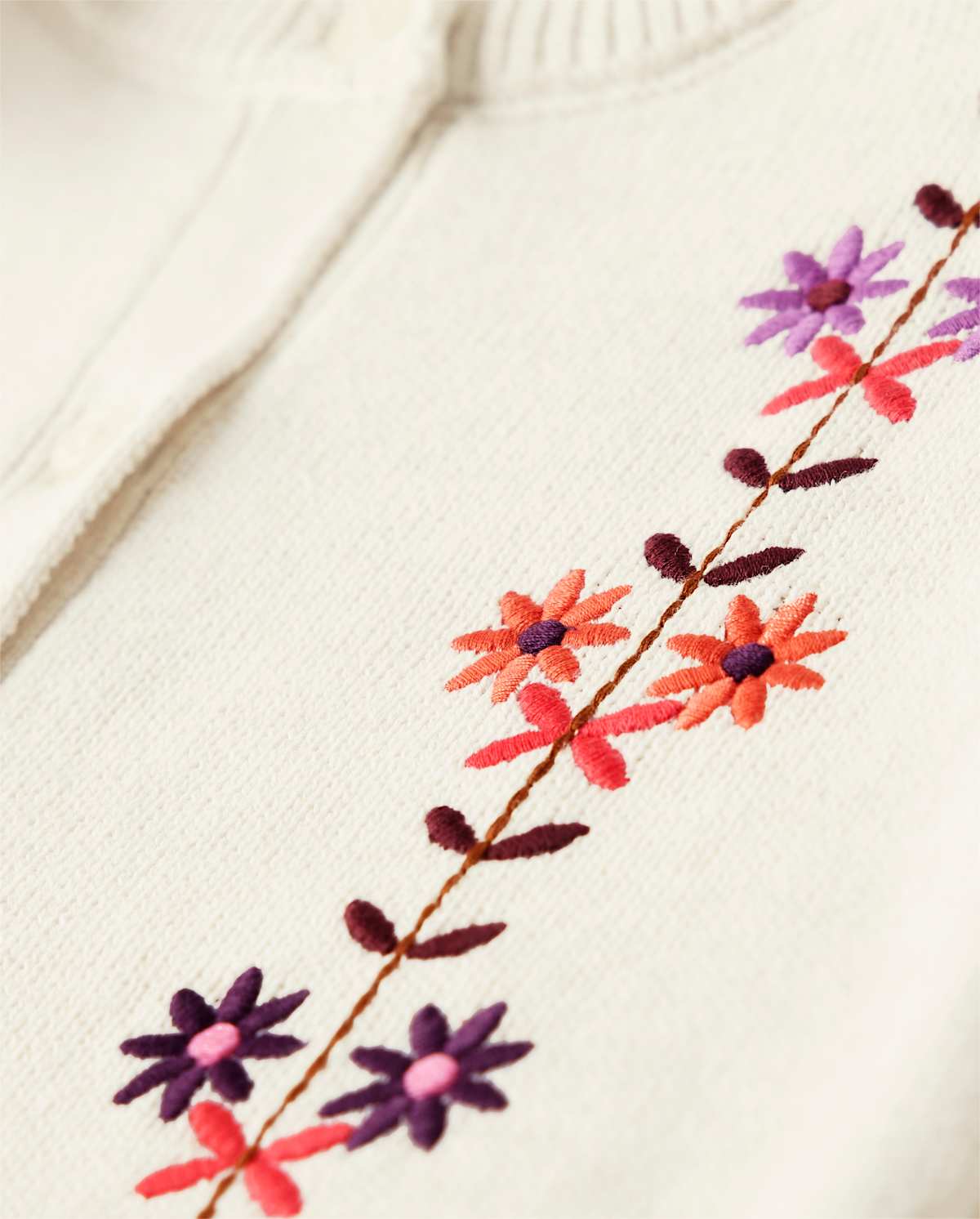 Детские кардиганы Gymboree Girls Embroidered Flower Cardigan - Spice Market