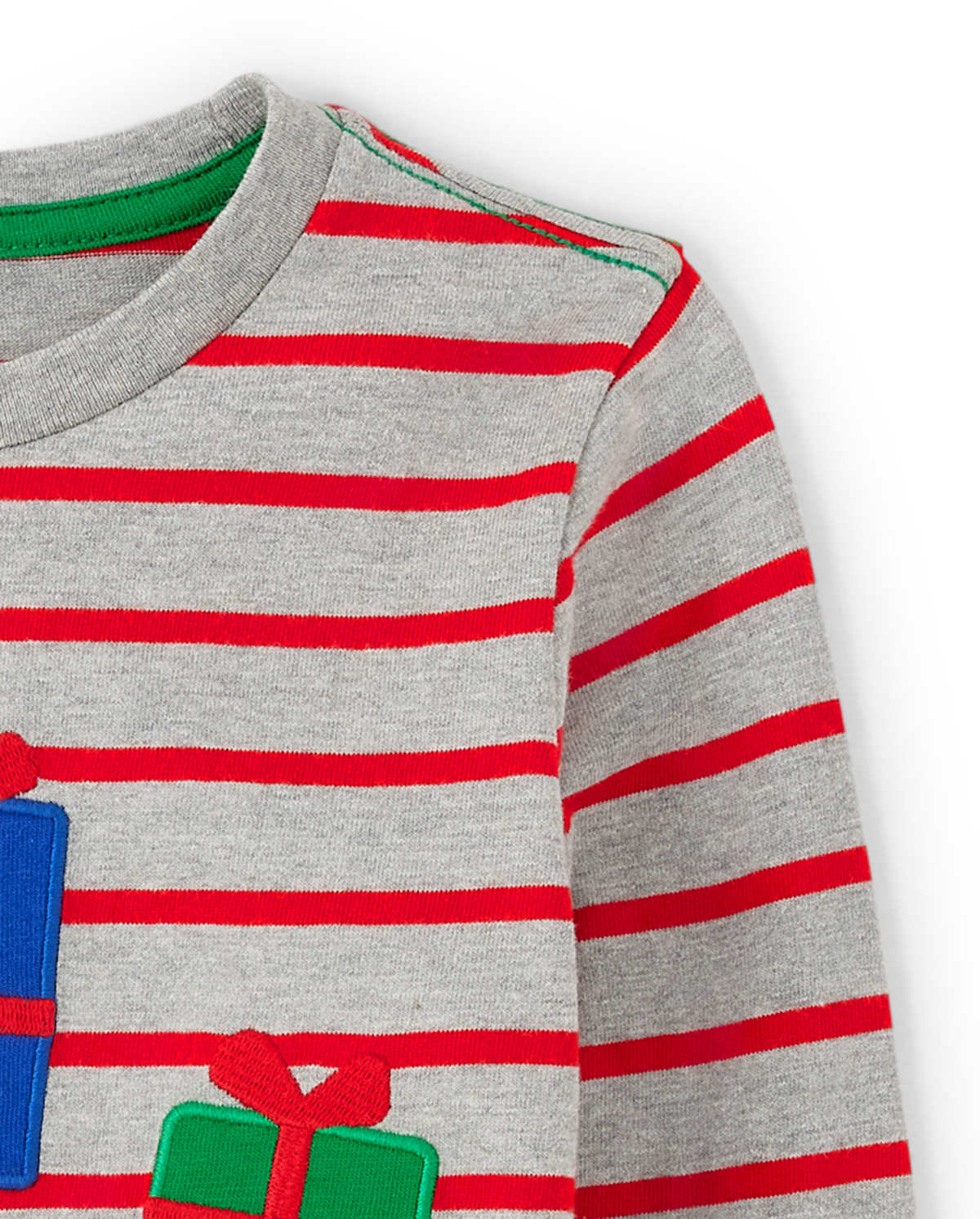Детские топы Gymboree Boys Striped Santa Top - Holiday Express — фото 3