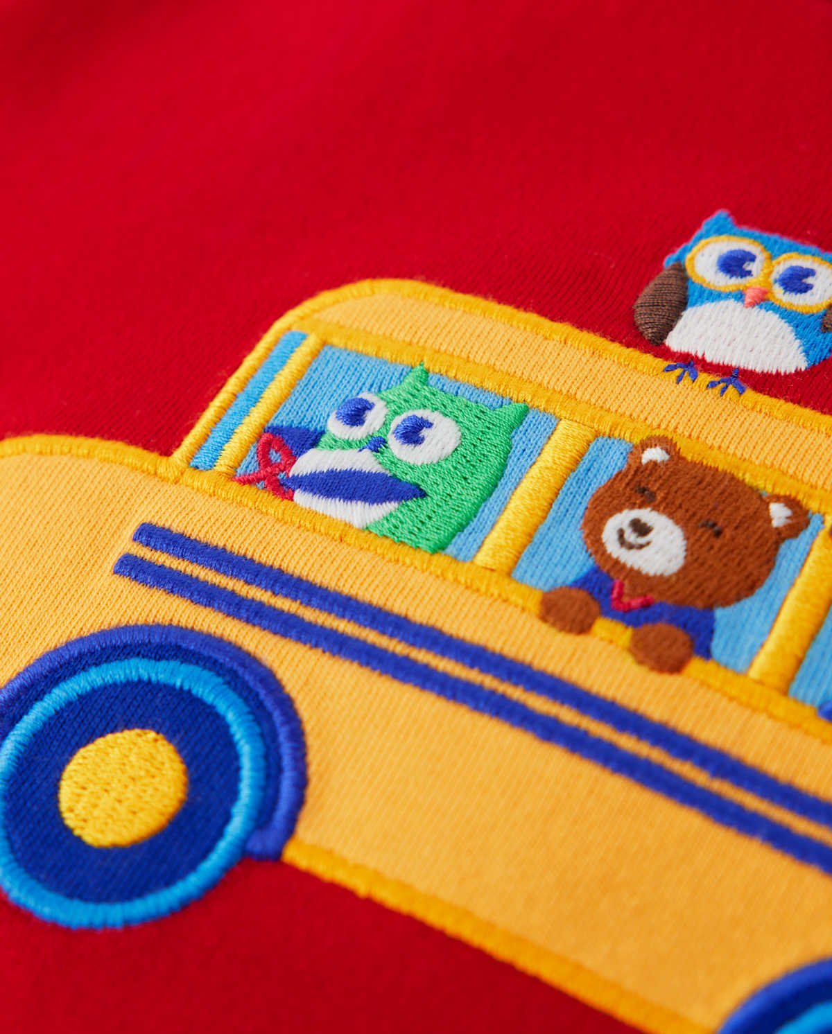 Детские топы Gymboree Boys Embroidered School Bus Top - Future Artist