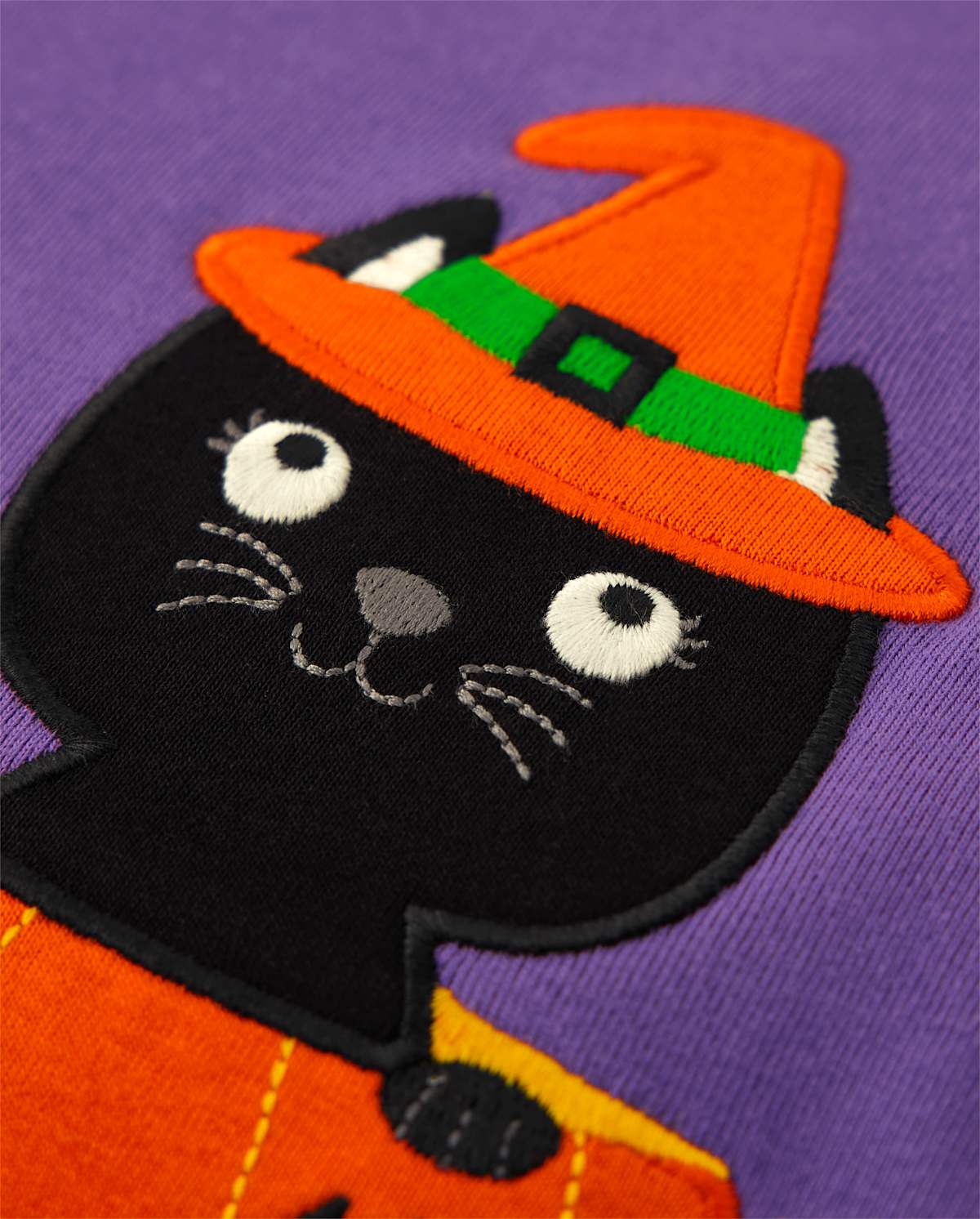 Gymboree Girls Embroidered Cat Top - Trick or Treat