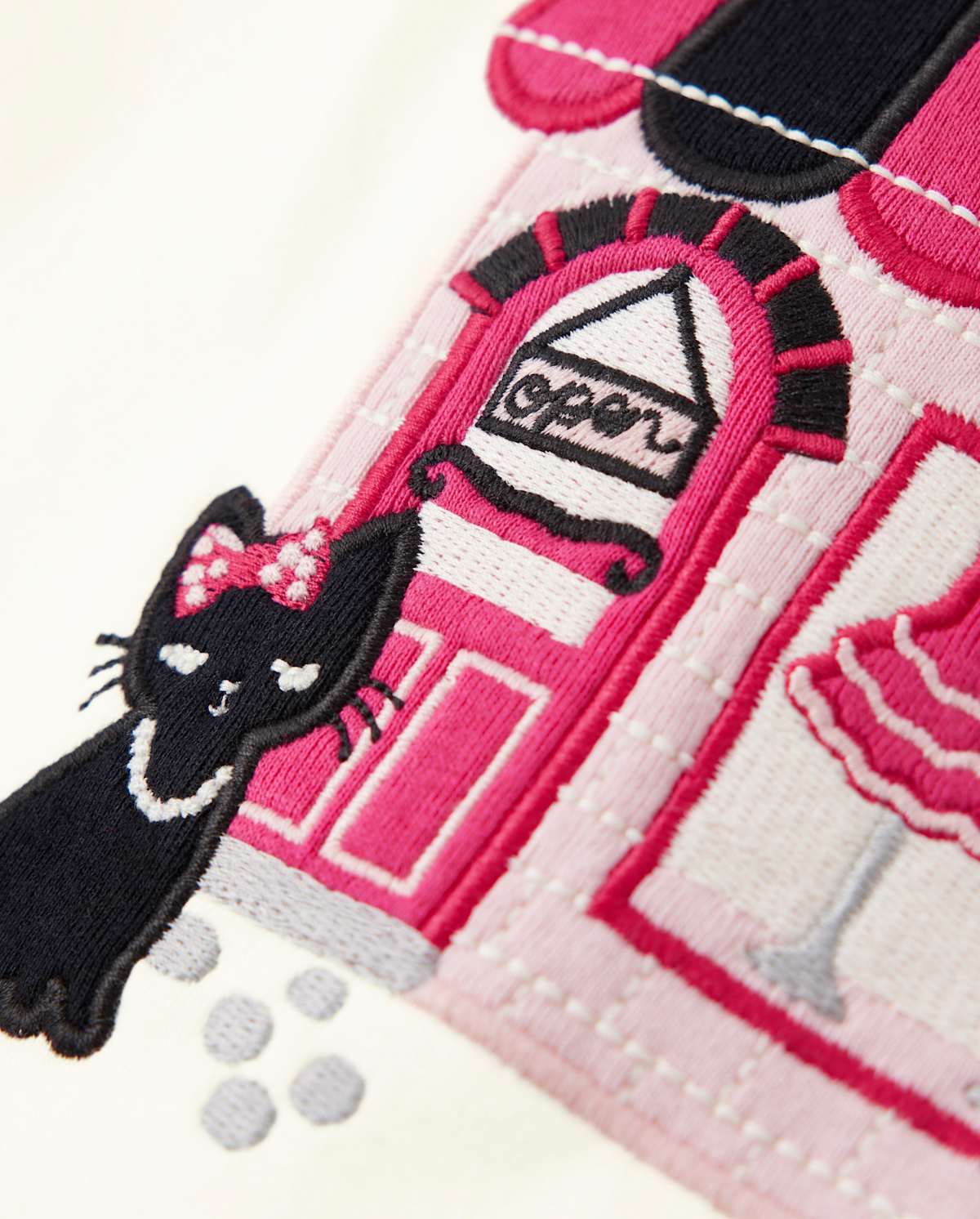 Детские топы Gymboree Girls Embroidered Shop Top - Purrrfect in Pink