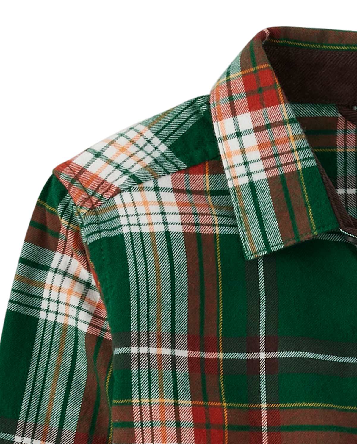 Детские рубашки Gymboree Boys Plaid Button Up Shirt - Autumn Harvest — фото 3