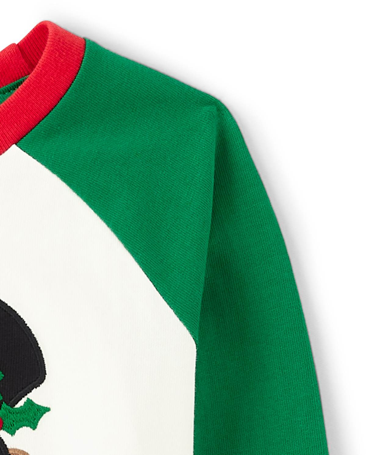 Детские топы Gymboree Boys Gingerbread Raglan Top - Holiday Express — фото 2