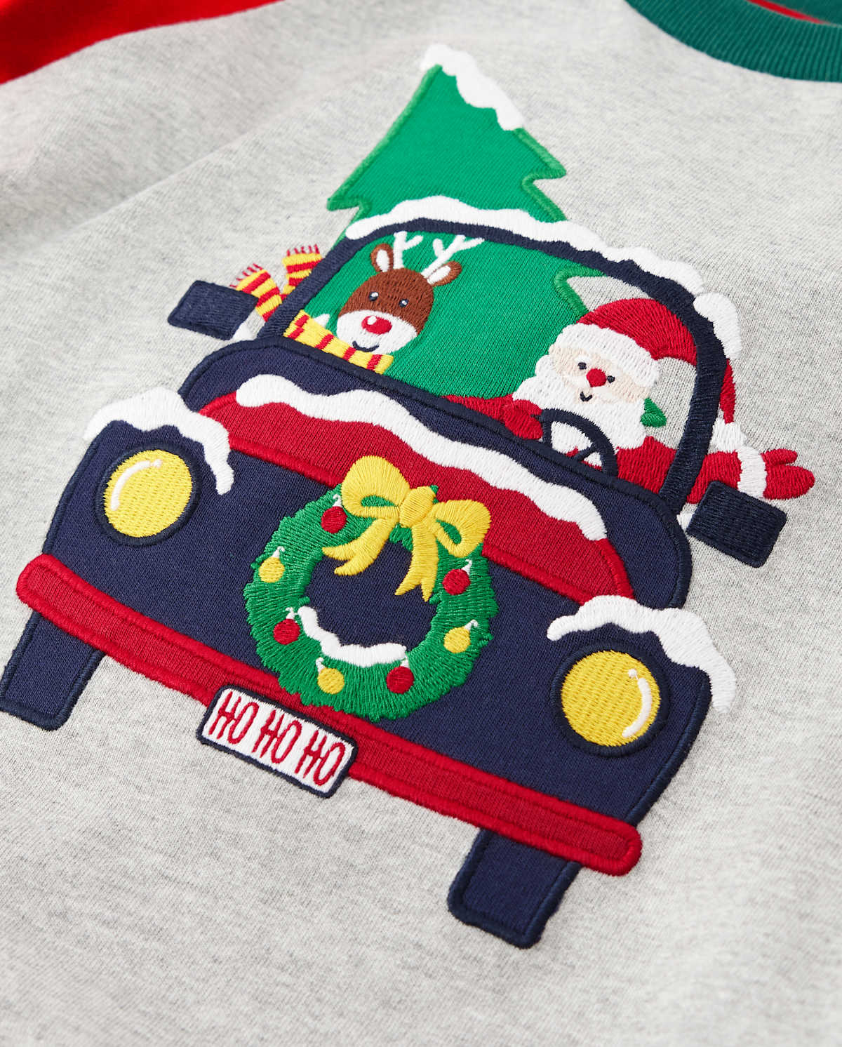Детские топы Gymboree Boys Embroidered Truck Raglan Top - Holiday Express