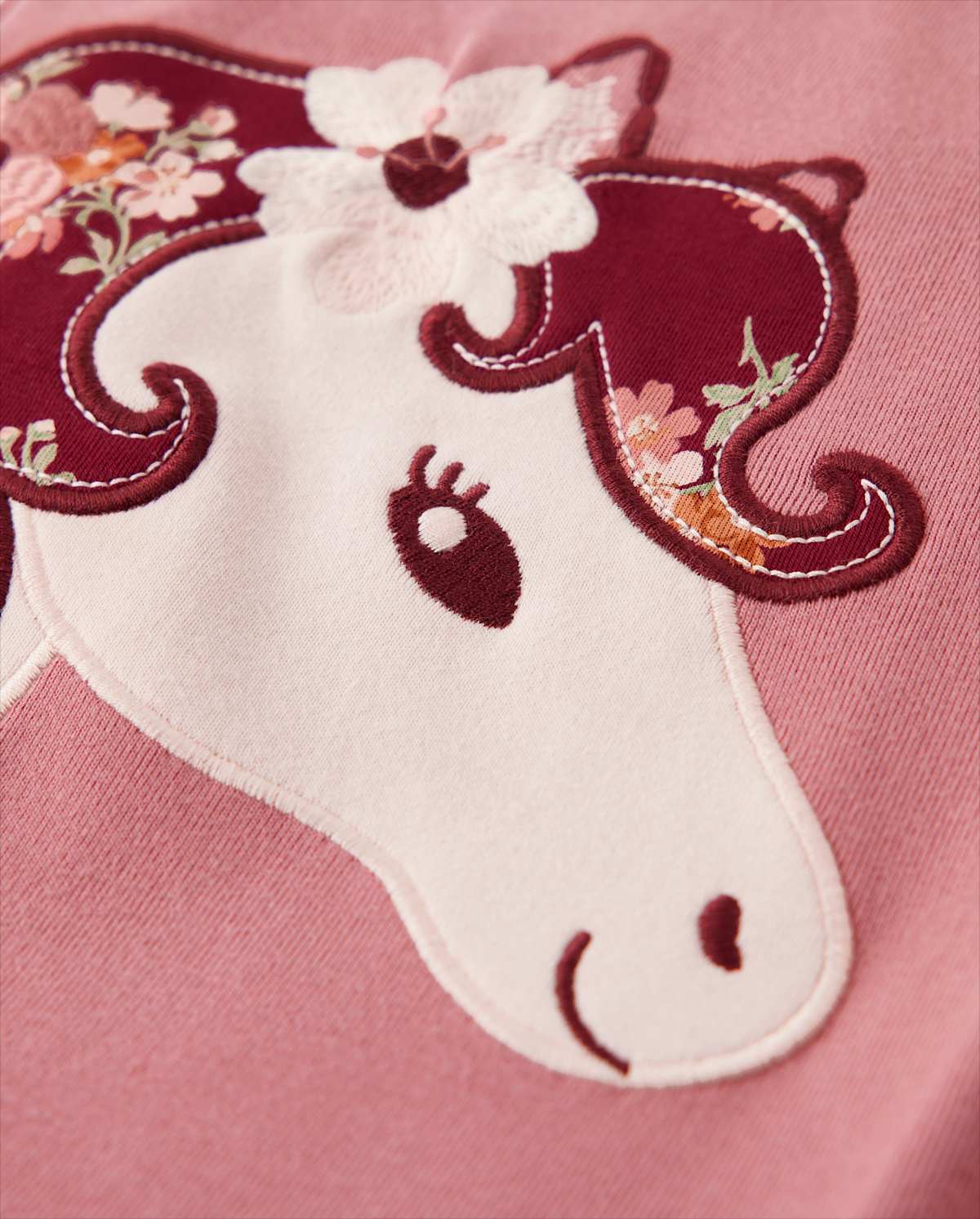 Gymboree Girls Embroidered Horse Top - County Fair