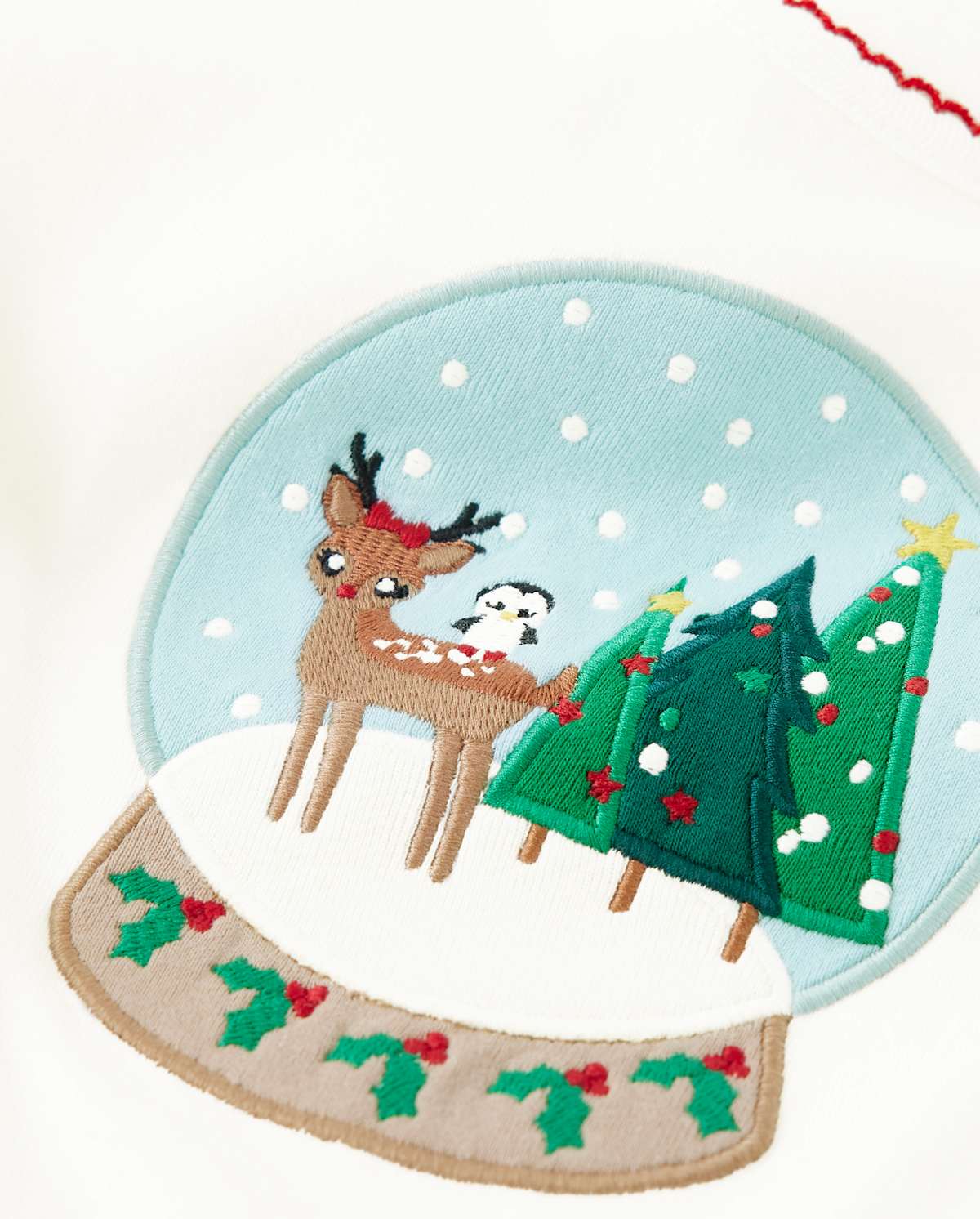 Детские топы Gymboree Girls Embroidered Snow Globe Top - Holiday Express