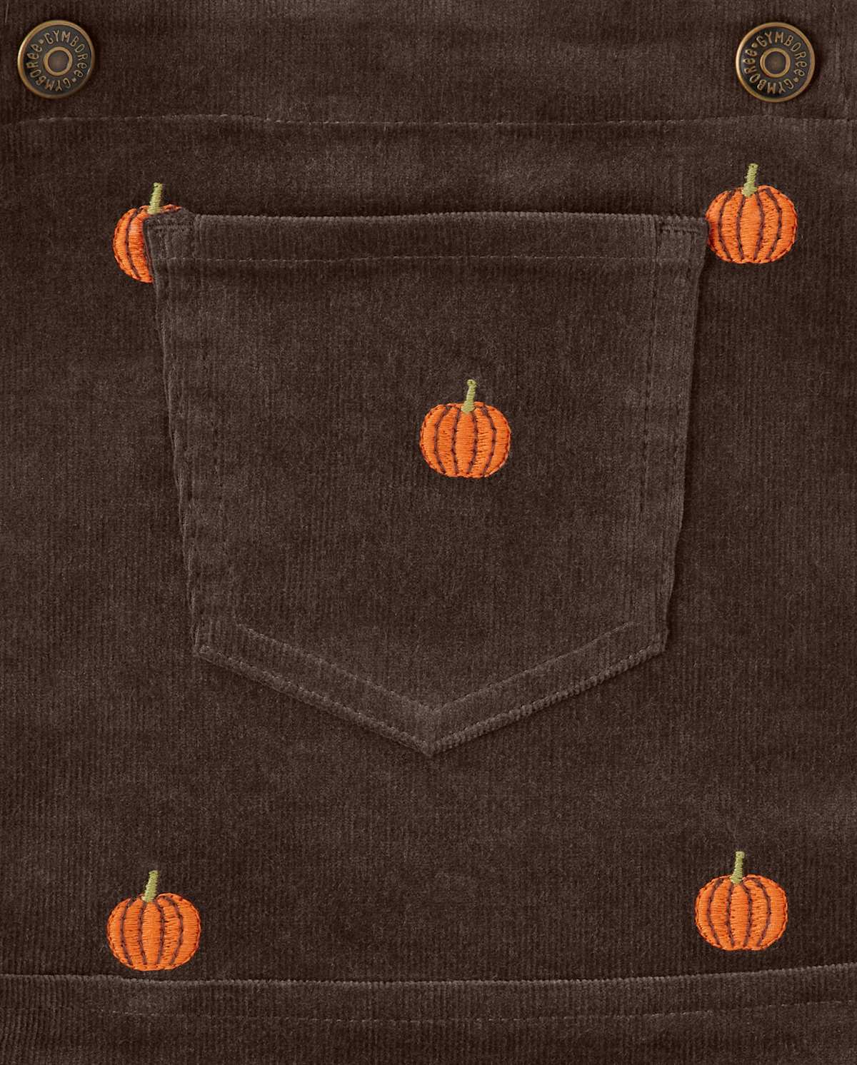 Gymboree Girls Pumpkin Corduroy Jumper - Perfect Pumpkin — фото 3