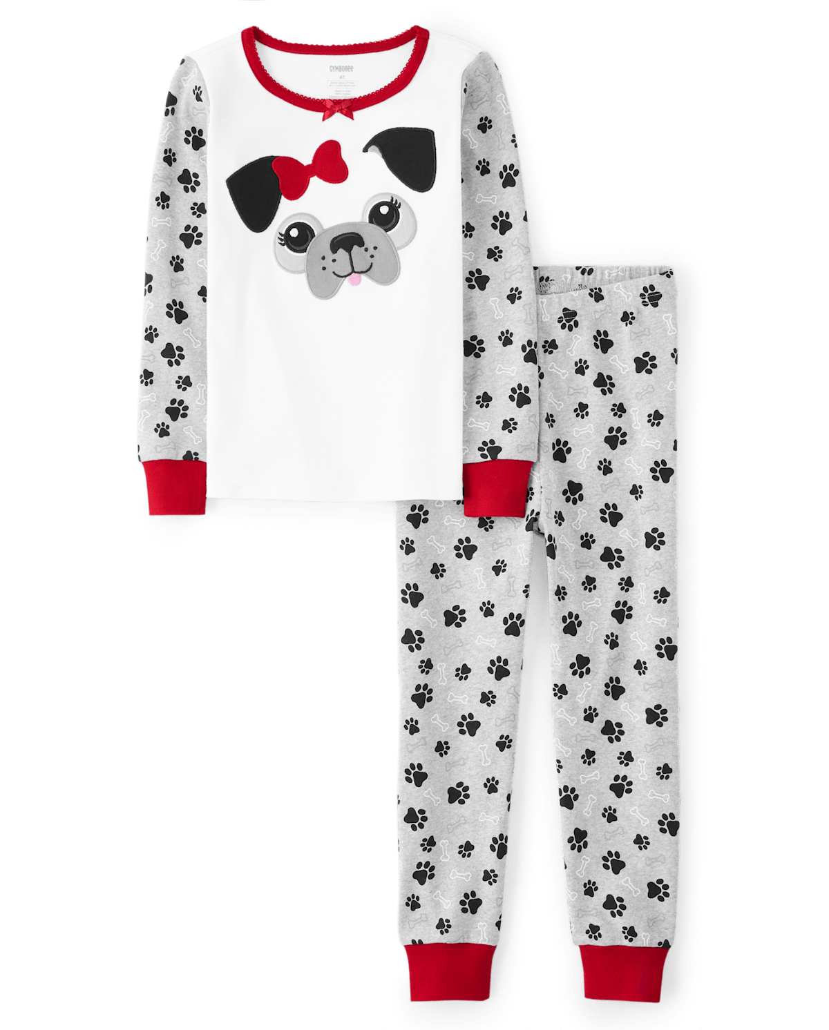 Gymboree Girls Pug Snug Fit Cotton Pajamas