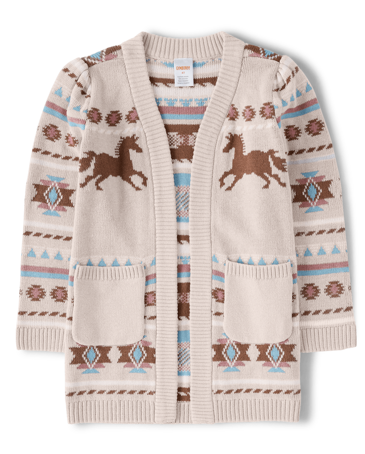 Детские кардиганы Gymboree Girls Horse Fairisle Cardigan - Little Rocky Mountain