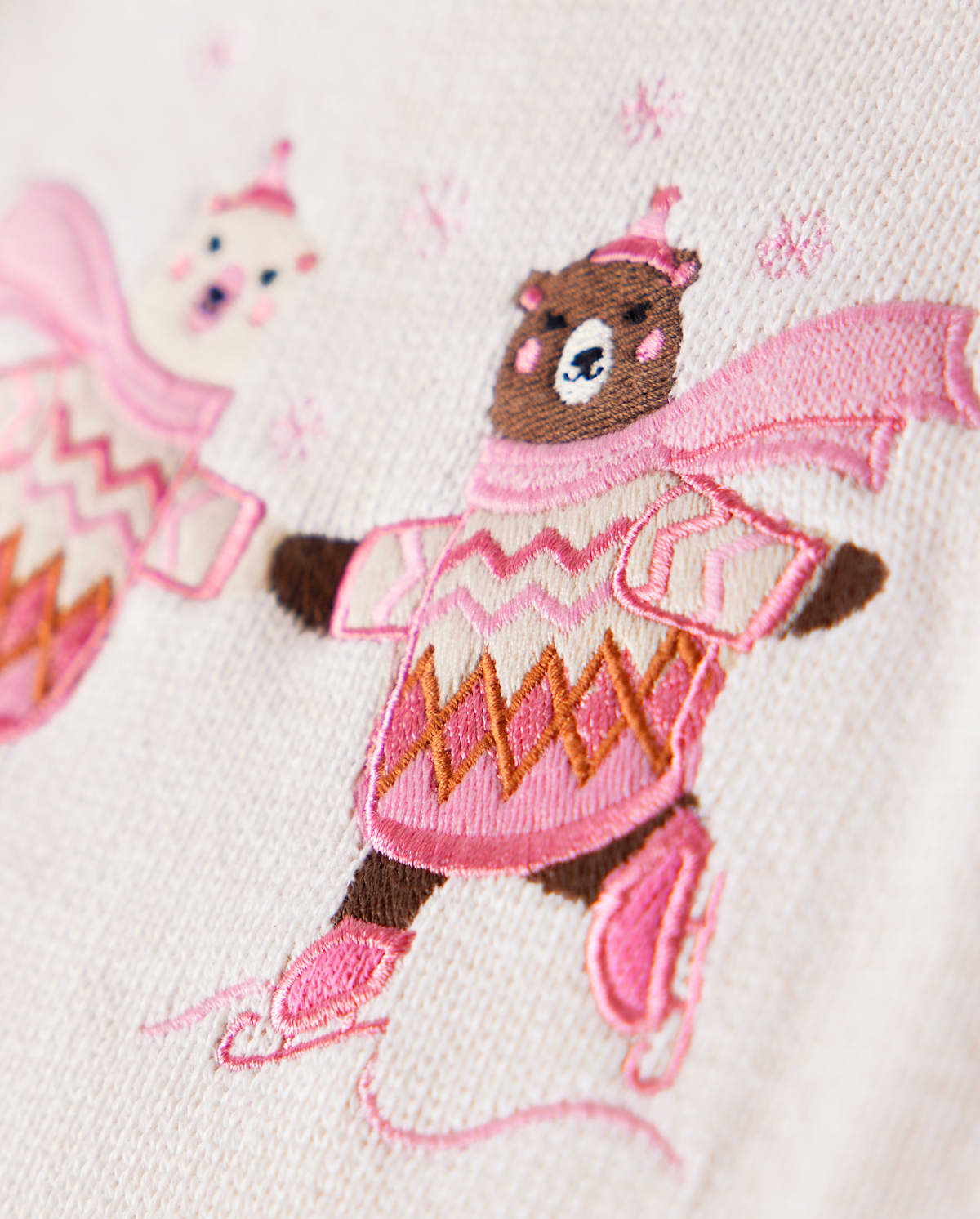 Детские свитеры Gymboree Girls Embroidered Bear Sweater - Bear Hugs — фото 3