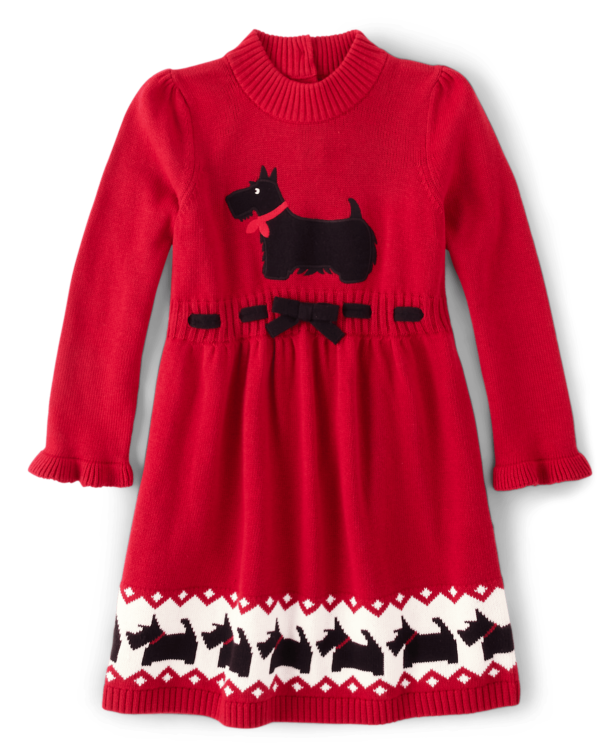 Детские платья Gymboree Girls Applique Dog Sweater Dress - London Calling
