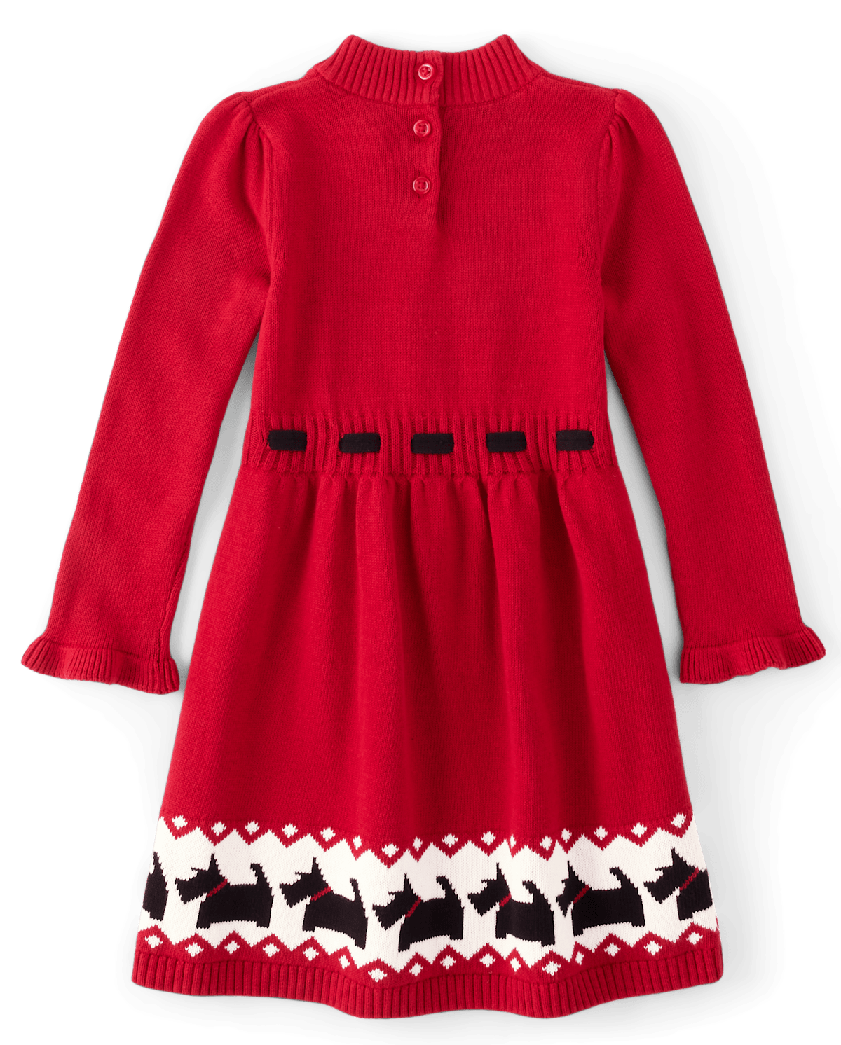 Детские платья Gymboree Girls Applique Dog Sweater Dress - London Calling — фото 2