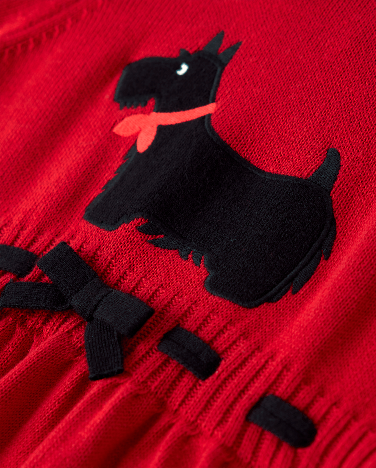 Детские платья Gymboree Girls Applique Dog Sweater Dress - London Calling — фото 3