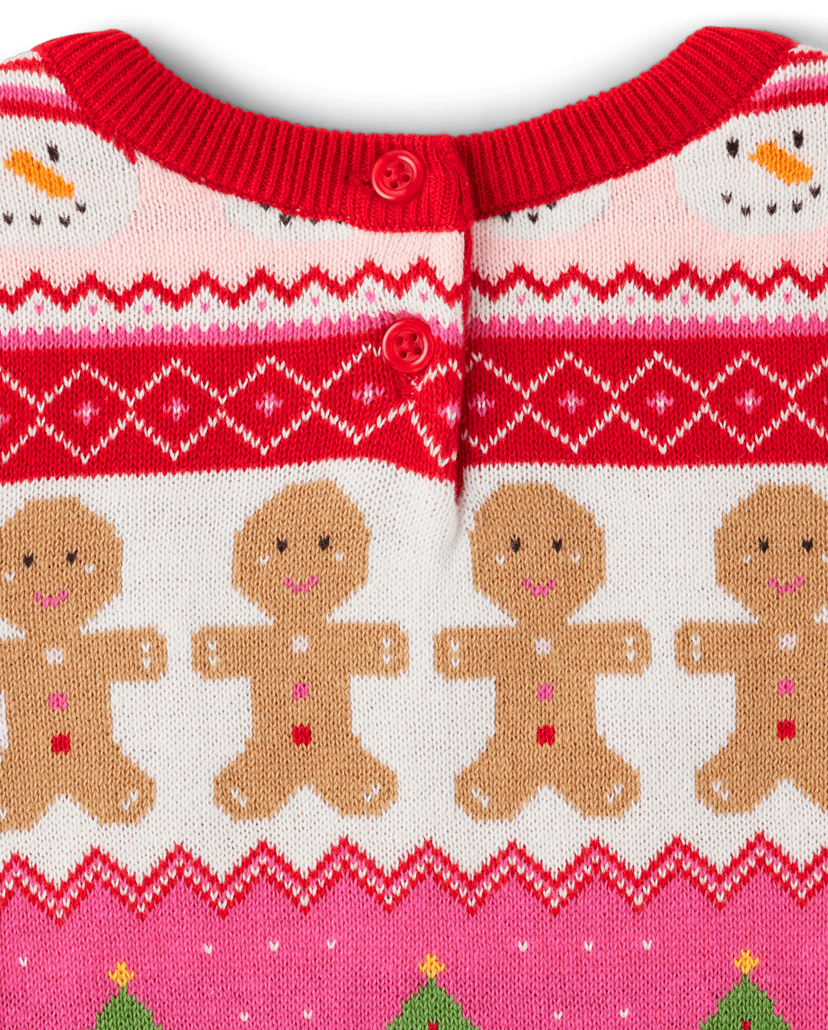 Детские платья Gymboree Girls Gingerbread Fairisle Sweater Dress - Gingerbread House — фото 2