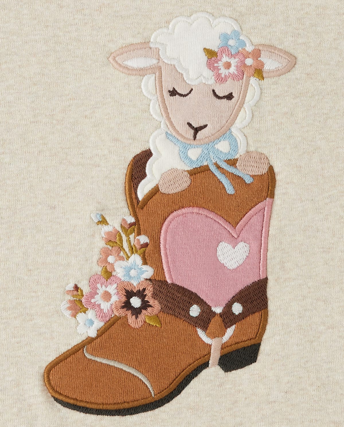 Детские ботинки Gymboree Girls Embroidered Lamb Cowgirl Boot Top - Little Rocky Mountain — фото 2