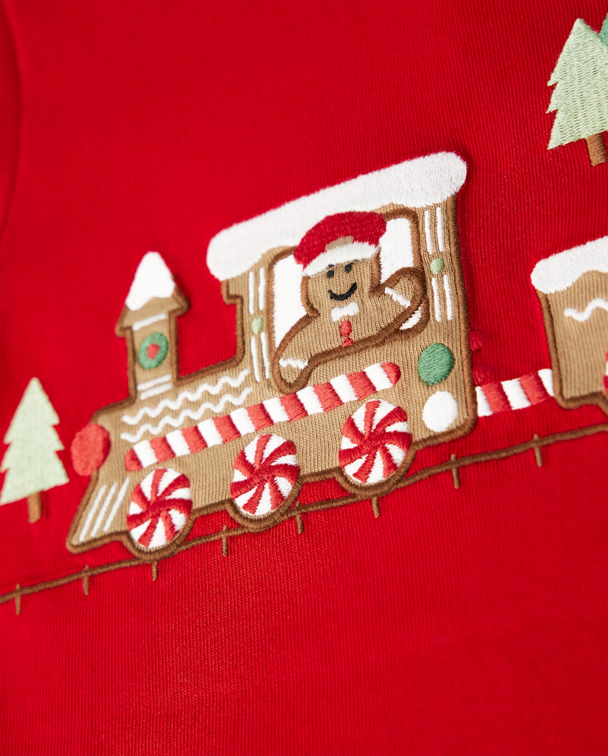 Детские топы Gymboree Boys Embroidered Train Layered Top - Gingerbread House