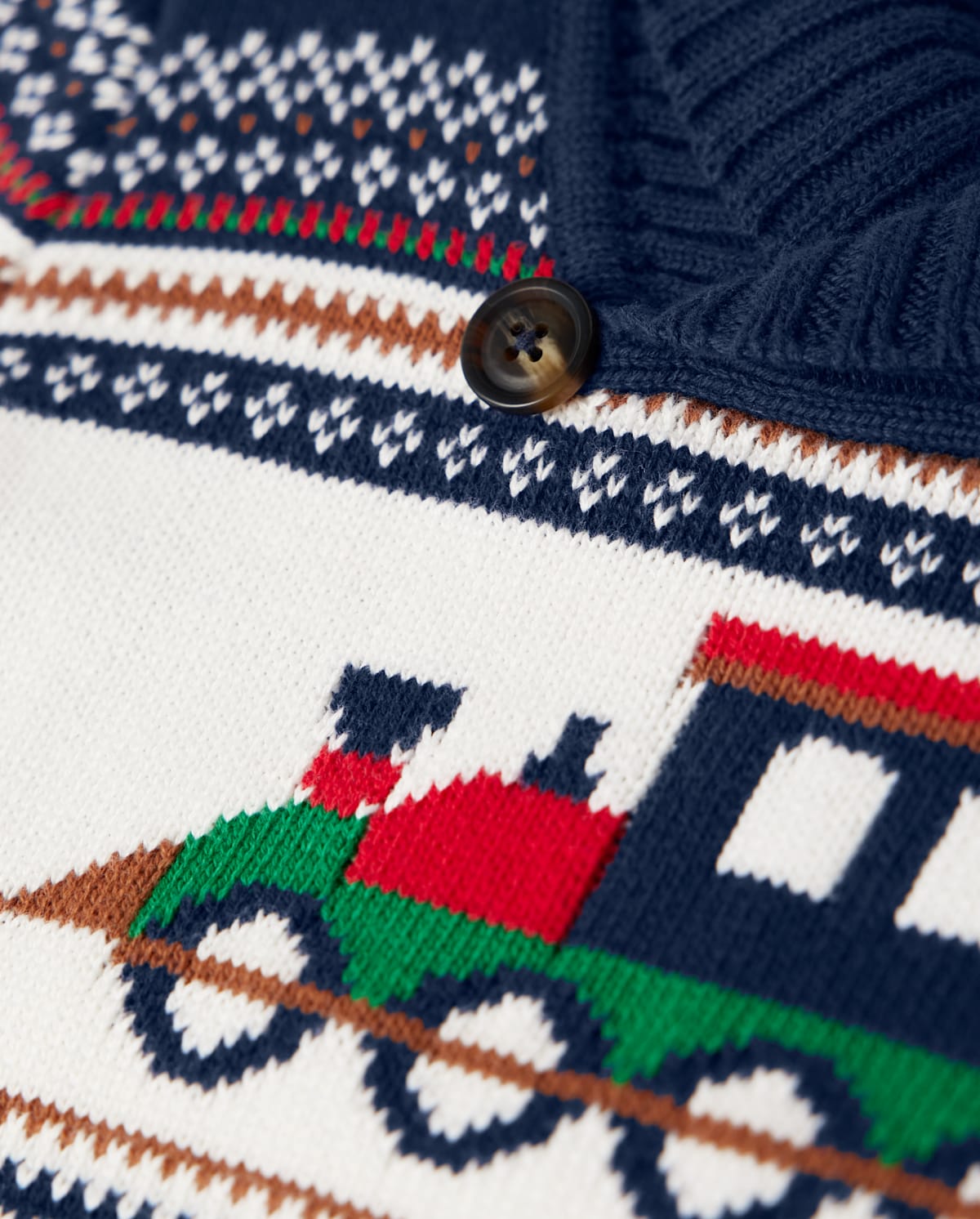 Детские свитеры Gymboree Boys Matching Family Embroidered Train Fairisle Sweater - Family Celebrations — фото 2